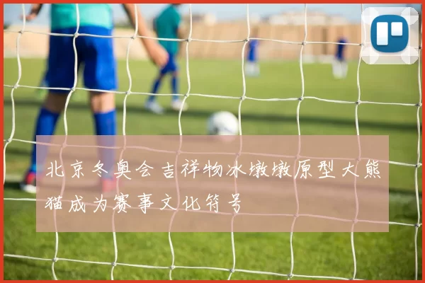 北京冬奥会吉祥物冰墩墩原型大熊猫成为赛事文化符号
